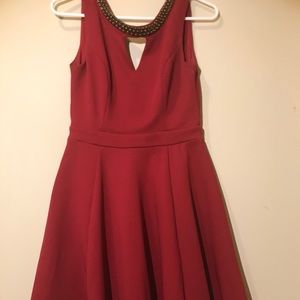 Formal Above Knee Red Dress
